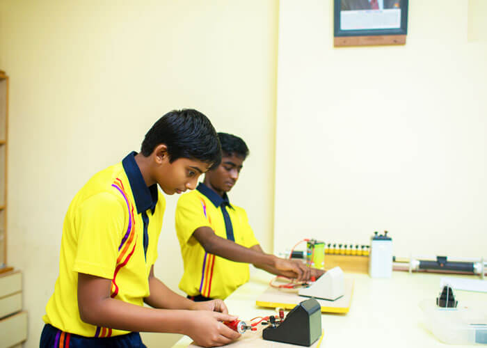 Outdoor sports activity on the school grounds at NewAge World School